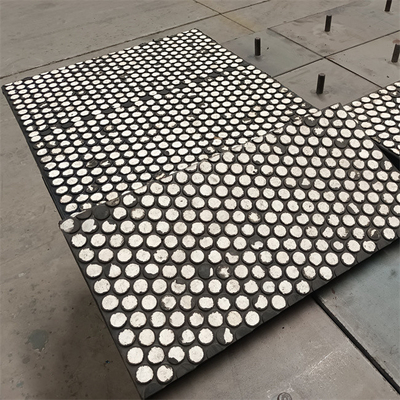 95% High Alumina Ceramic Liner Rubber Ceramic Lining steel backing
