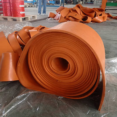 ยางสีส้ม SBR Conveyor สเกิร์ตบอร์ด สายพานสเกิร์ตข้าง