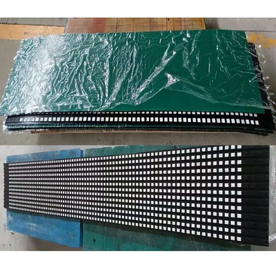 Cn Bonding Layer Backed Ceramic Mats Pulley Lagging With 95% Alumina Ceramics