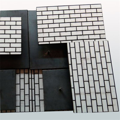 Hot Vulcanization Alumina Ceramic Liner รอยบุผิวเซรามิกอุตสาหกรรมสำหรับแร่