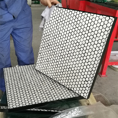 Hot Vulcanization Alumina Ceramic Liner รอยบุผิวเซรามิกอุตสาหกรรมสำหรับแร่