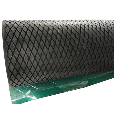 สายพานลำเลียงแบบ Herringbone Pattern Pulley Lagging Diamond Groove Rubber Pulley Lagging Sheet
