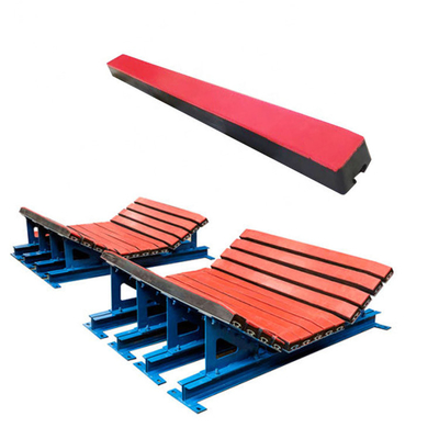 เตียงกระแทกสายพานลำเลียงพร้อมบาร์กระแทก UHMWPE แรงเสียดทานต่ำ