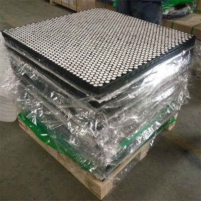 Cn Bonding Layer Ceramic Wear Liner Alumina Ceramic Tiles For Mining Conveyor
