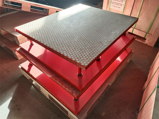 Polyurethane Backing Ceramic Wear Liner ทนต่อแรงกระแทก